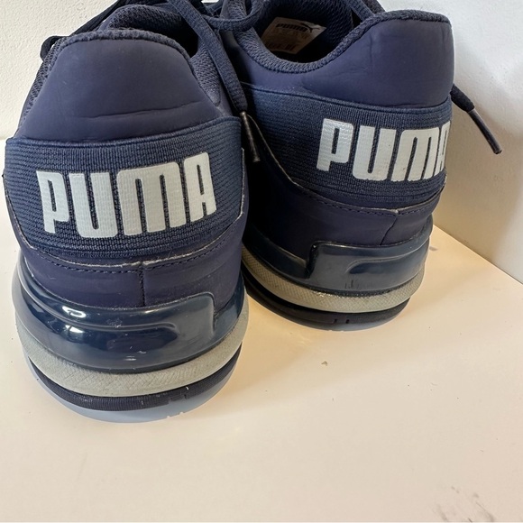 PUMA Viz Runner 191037-03 Navy Blue 7 Peacoat Quarry Athletic Shoe Running - Picture 4 of 13